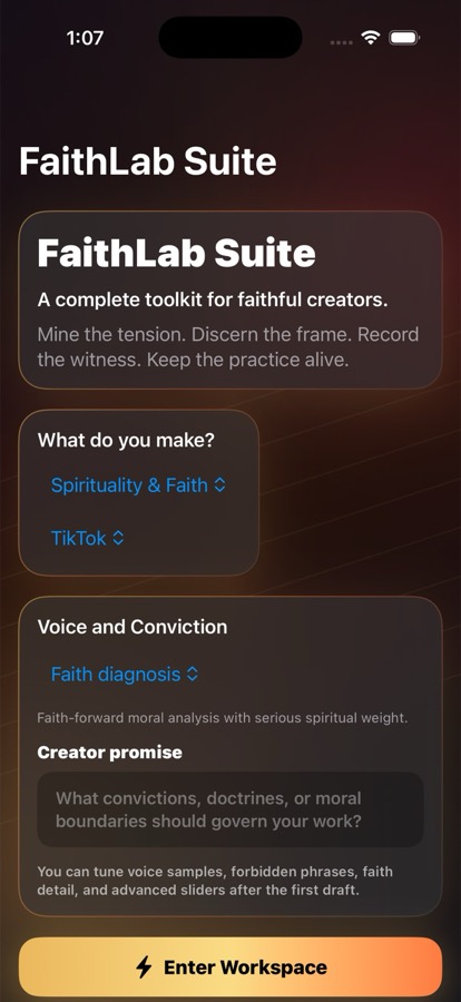 FaithLab Suite screenshot 1