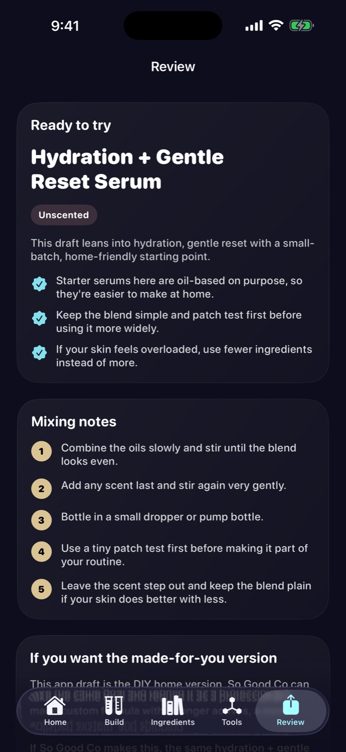 Review and export